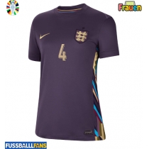 England Declan Rice #4 Auswärtstrikot Frauen EM 2024 Kurzarm